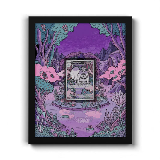 145 Houndstone - Extended Artwork Framed Pokemon Card Display