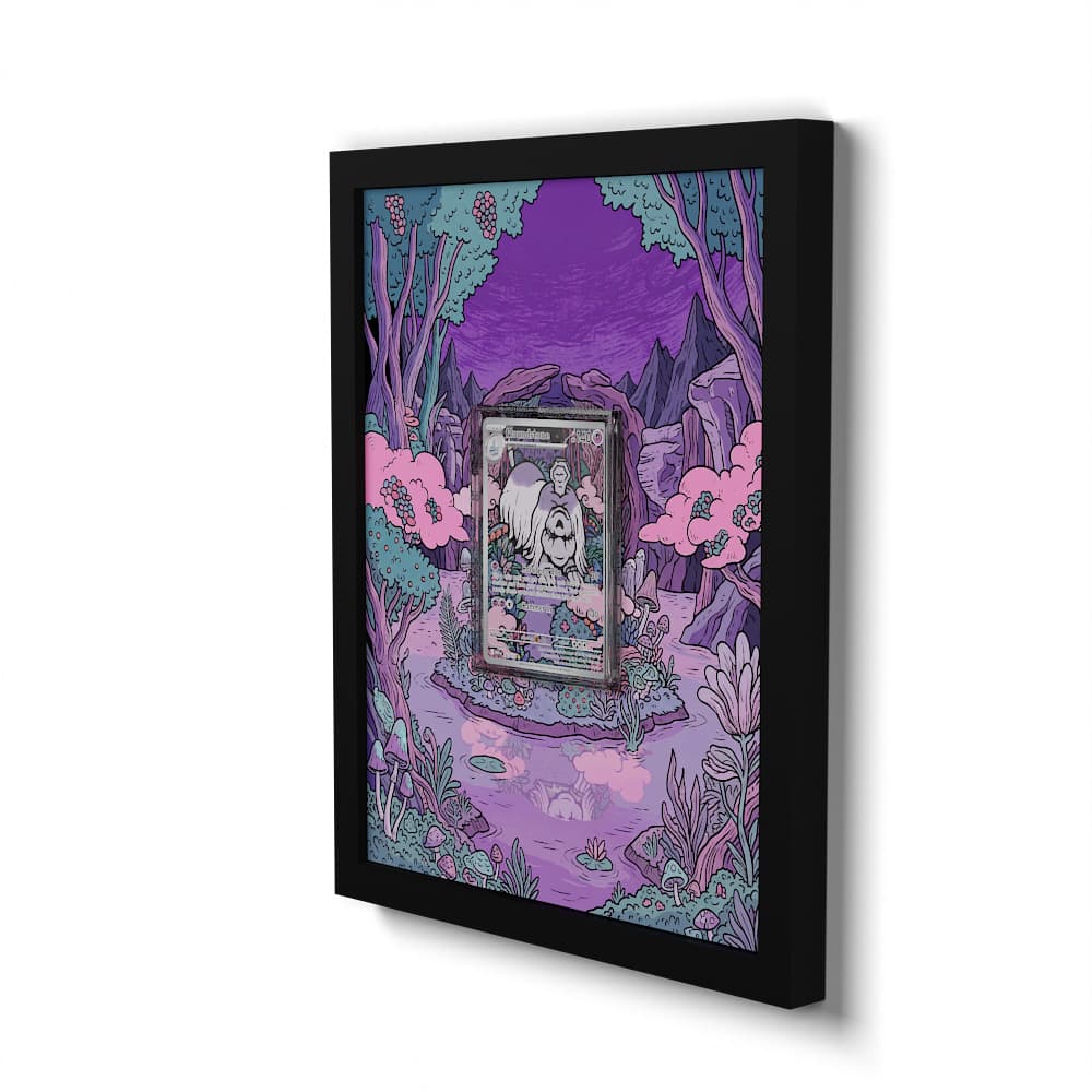 145 Houndstone - Extended Artwork Framed Pokemon Card Display