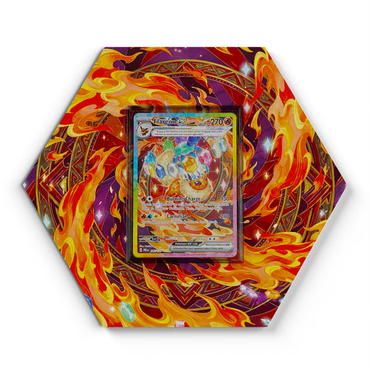 146/131 Flareon EX - Extended Artwork Pokemon Card Display