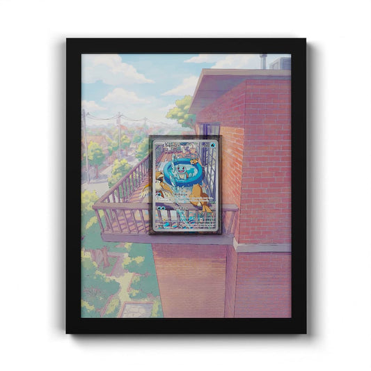 148/142 Squirtle - Extended Artwork Framed Pokemon Card Display