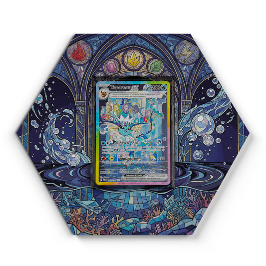 149/131 Vaporeon EX - Extended Artwork Pokemon Card Display