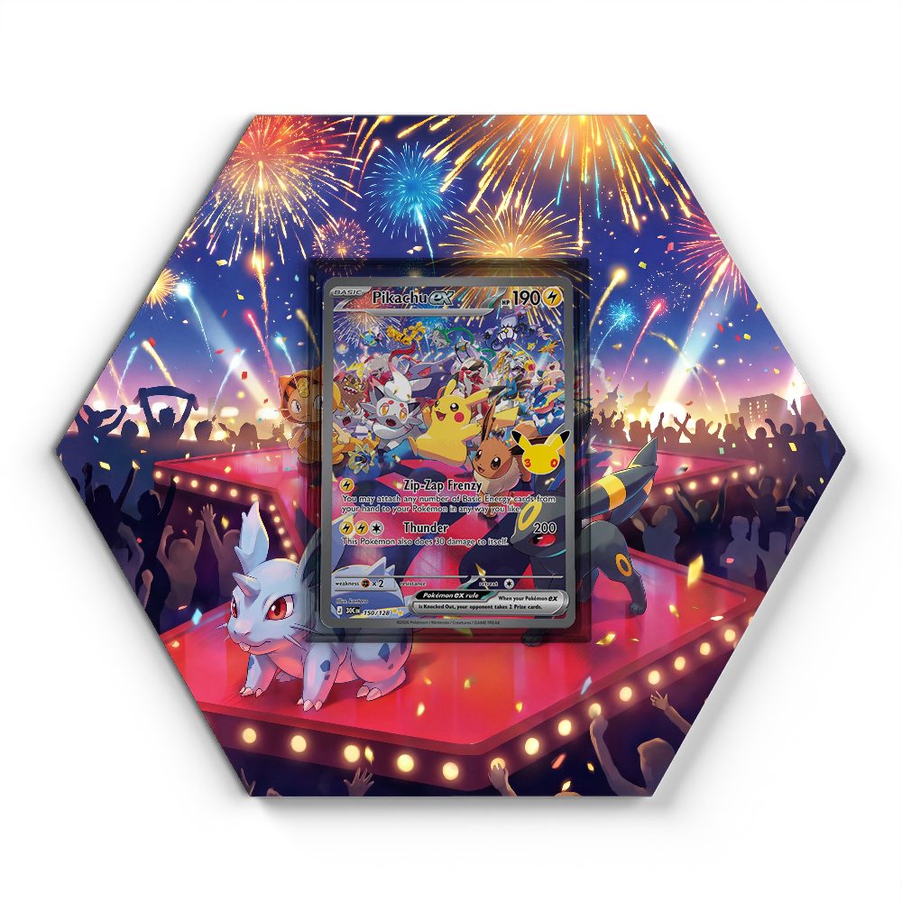 150/128 Pikachu ex - Extended Artwork Pokemon Card Display