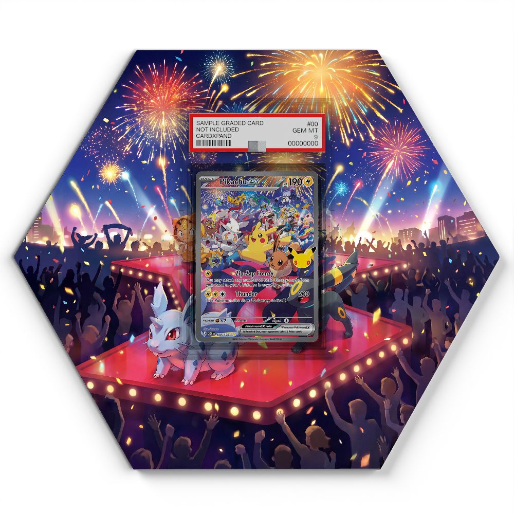 150/128 Pikachu ex - Extended Artwork Pokemon Card Display