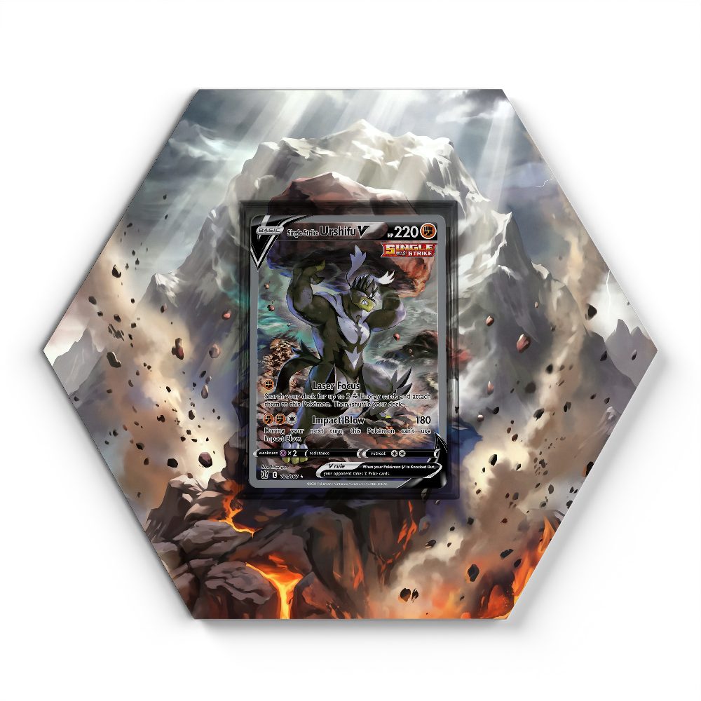 151/163 Single Strike Urshifu V - Extended Artwork Pokemon Card Display
