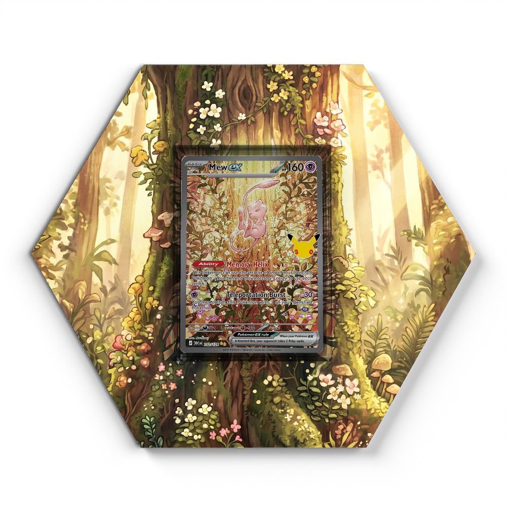 152/128 Mew EX - Extended Artwork Pokemon Card Display