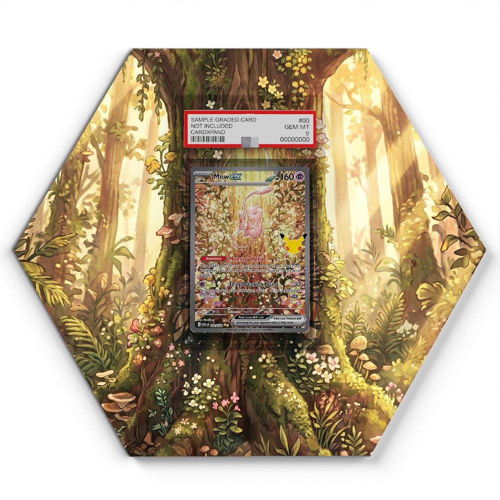 152/128 Mew EX - Extended Artwork Pokemon Card Display