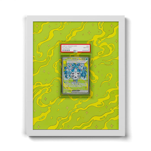152/131 Wellspring Mask Ogerpon EX - Extended Artwork Framed Pokemon Card Display