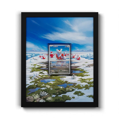 152 Delibird - Extended Artwork Framed Pokemon Card Display