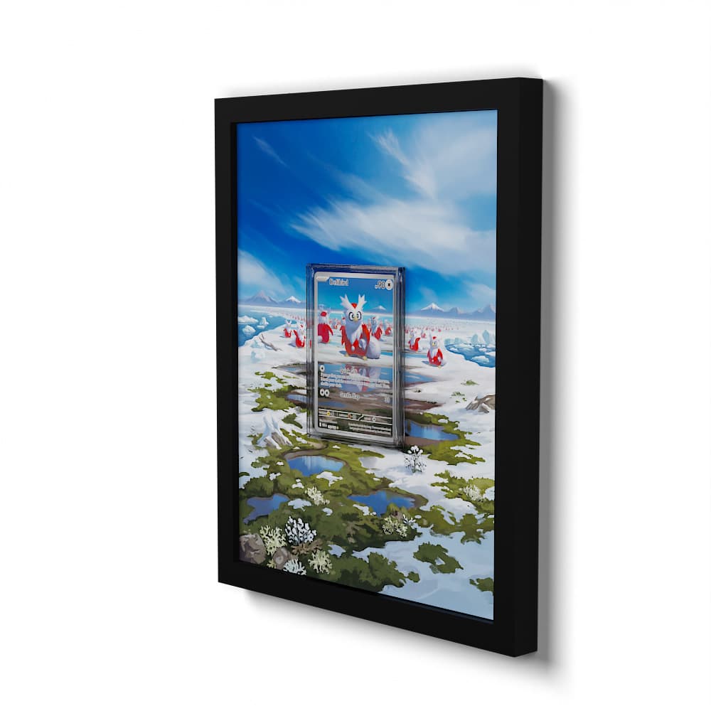 152 Delibird - Extended Artwork Framed Pokemon Card Display