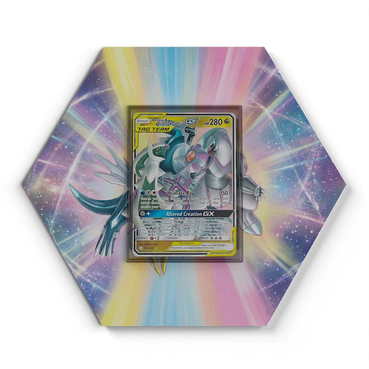 156/236 Arceus & Dialga & Palkia GX - Extended Artwork Pokemon Card Display
