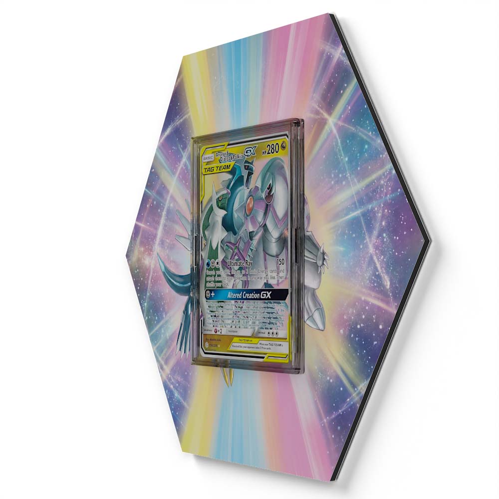 156/236 Arceus & Dialga & Palkia GX - Extended Artwork Pokemon Card Display