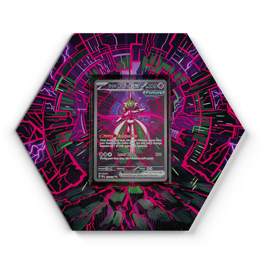 157/131 Iron Valiant EX - Extended Artwork Pokemon Card Display