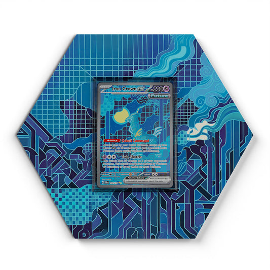 158/131 Iron Crown EX - Extended Artwork Pokemon Card Display