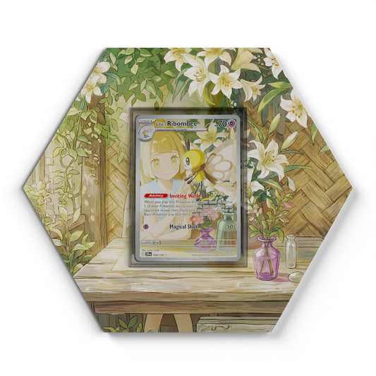 164/159 Lillie's Ribombee - Extended Artwork Pokemon Card Display