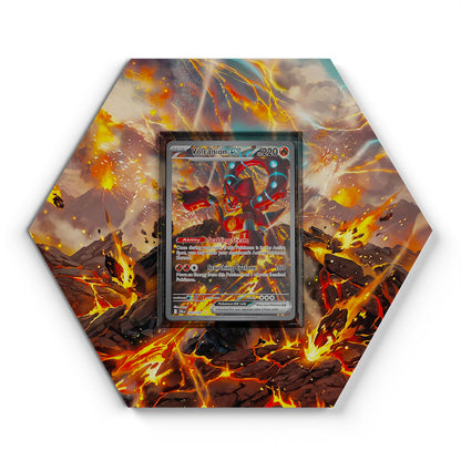 182/159 Volcanion EX - Extended Artwork Pokemon Card Display