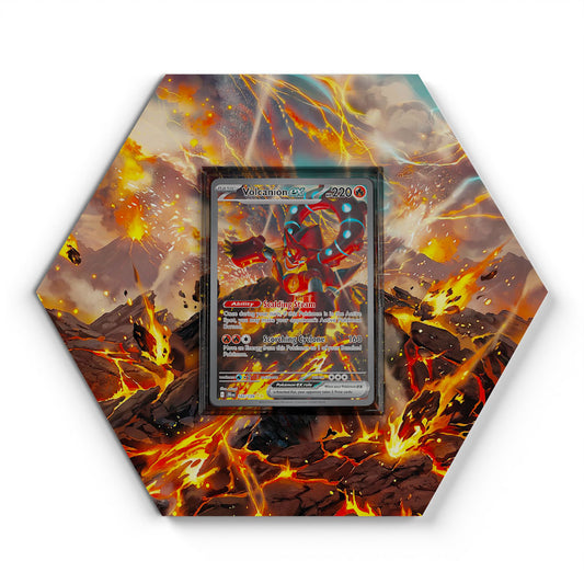 182/159 Volcanion EX - Extended Artwork Pokemon Card Display