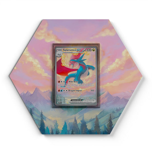187/159 Salamence EX - Extended Artwork Pokemon Card Display