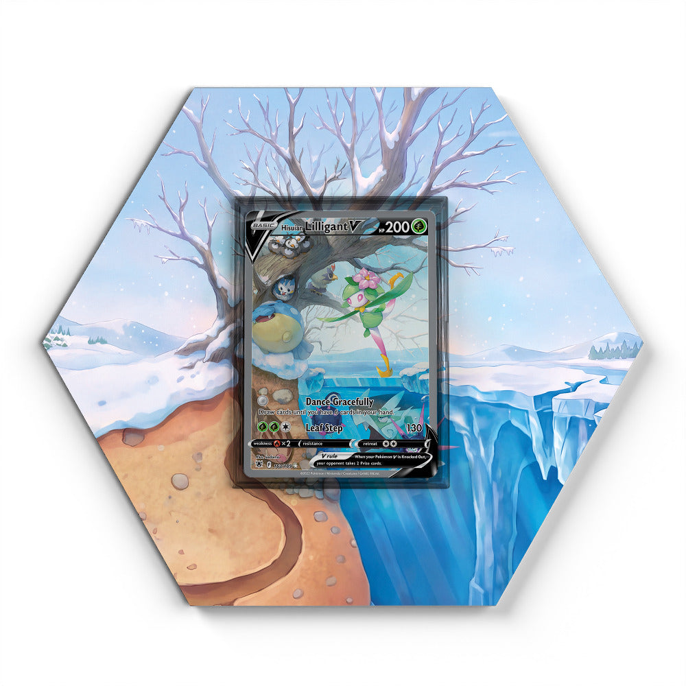 163/189 Hisuian Lilligant V - Extended Artwork Pokemon Card Display