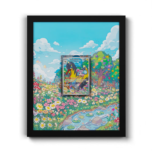 163 Iono's Kilowattrel - Extended Artwork Framed Pokemon Card Display