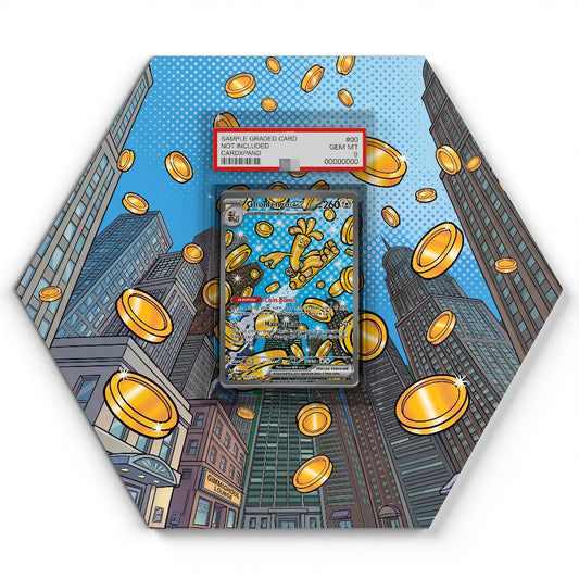 164/131 Gholdengo EX - Extended Artwork Pokemon Card Display