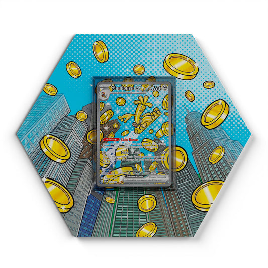 164/131 Gholdengo EX - Extended Artwork Pokemon Card Display