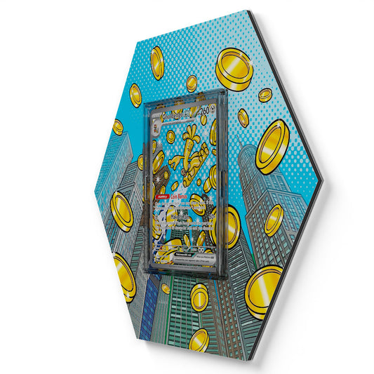 164/131 Gholdengo EX - Extended Artwork Pokemon Card Display