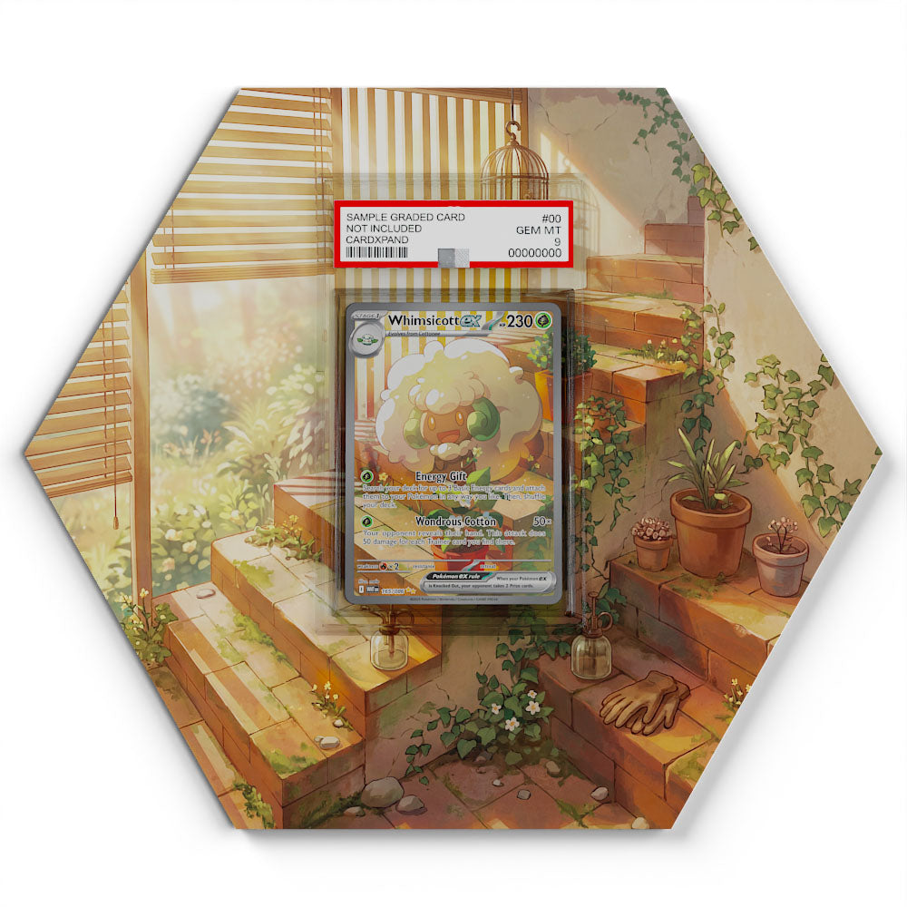 165/086 Whimsicott EX - Extended Artwork Pokemon Card Display