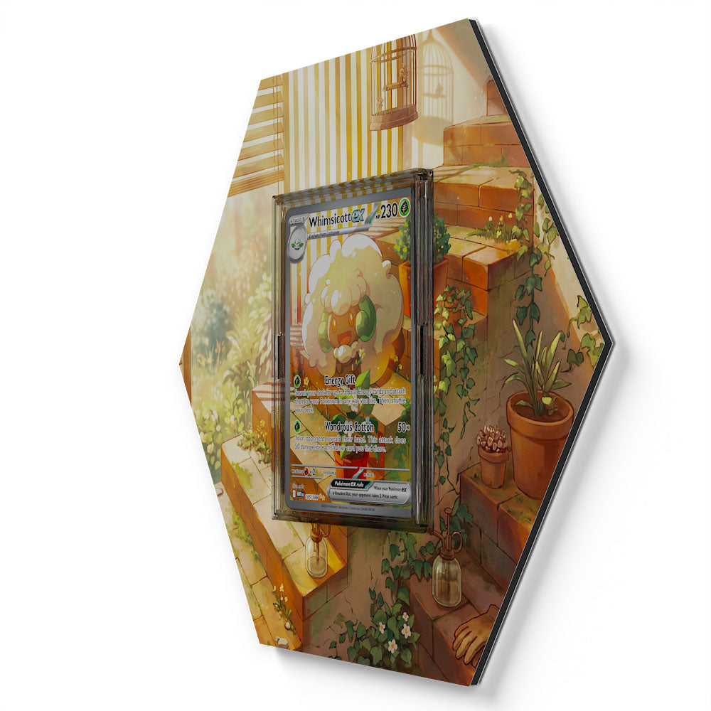 165/086 Whimsicott EX - Extended Artwork Pokemon Card Display