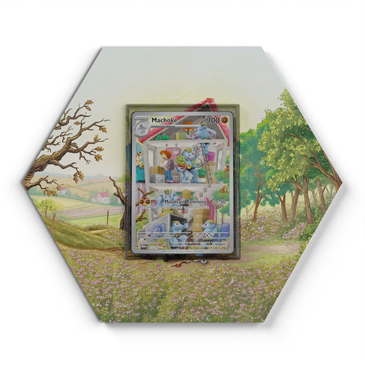 177/165 Machoke - Extended Artwork Pokemon Card Display