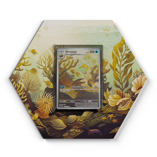 180/165 Omanyte - Extended Artwork Pokemon Card Display