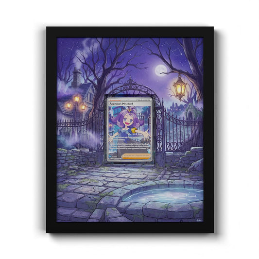 165 Acerola's Mischief - Extended Artwork Framed Pokemon Card Display