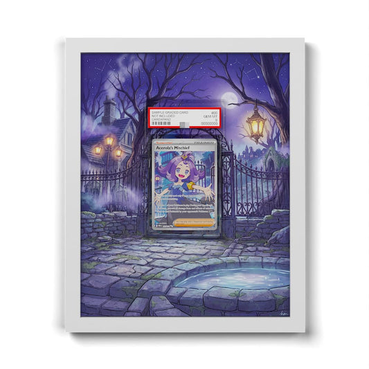 165 Acerola's Mischief - Extended Artwork Framed Pokemon Card Display