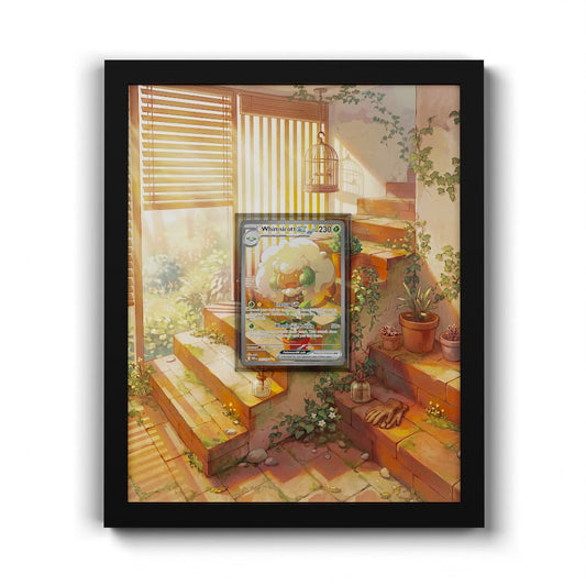 165 Whimsicott EX - Extended Artwork Framed Pokemon Card Display