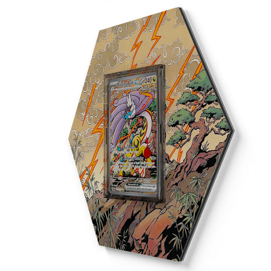 166/131 Raging Bolt EX - Extended Artwork Pokemon Card Display