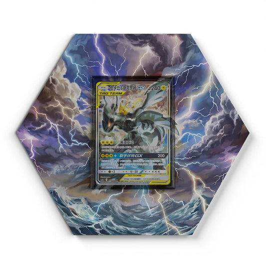 166 Pikachu & Zekrom GX - Extended Artwork Pokemon Card Display