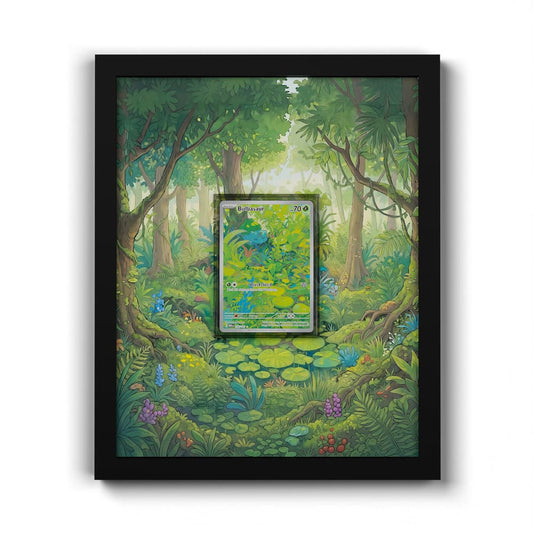 166 Bulbasaur - Extended Artwork Framed Pokemon Card Display