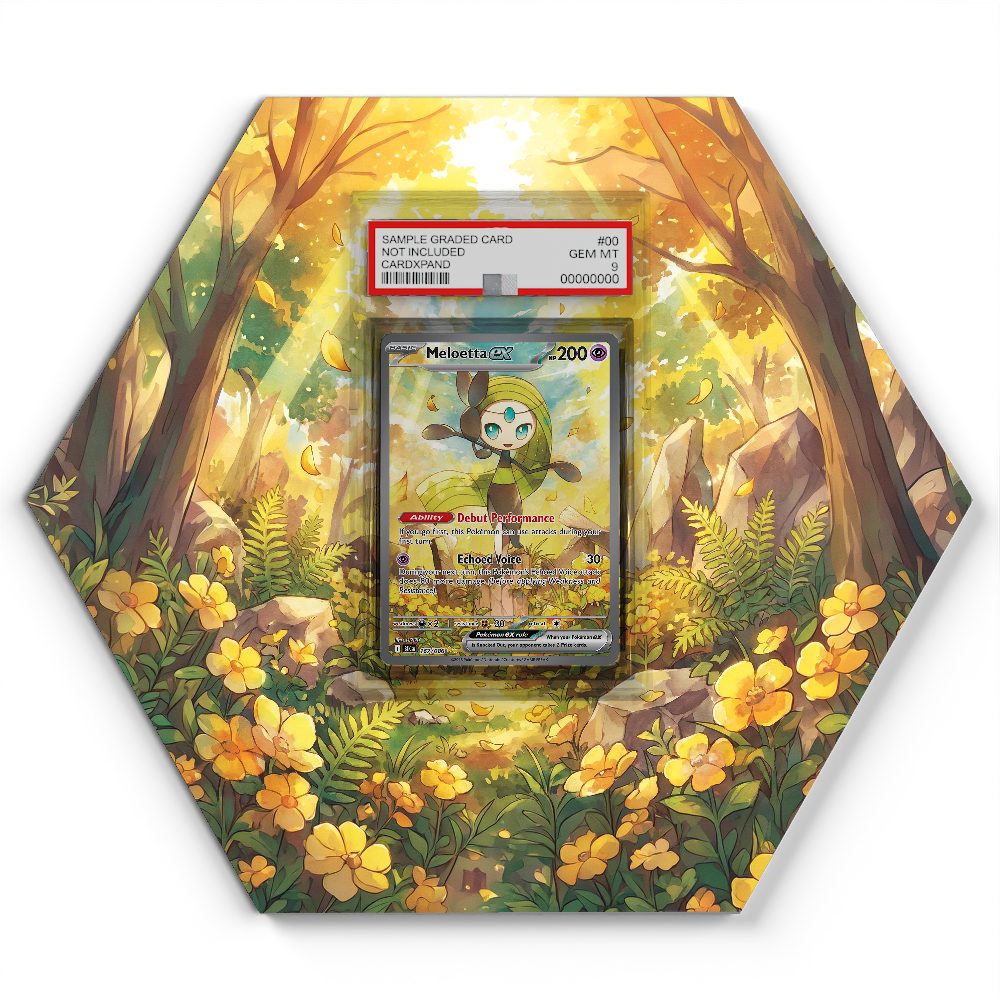 167/086 Meloetta ex - Extended Artwork Pokemon Card Display