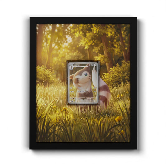168 Furret - Extended Artwork Framed Pokemon Card Display