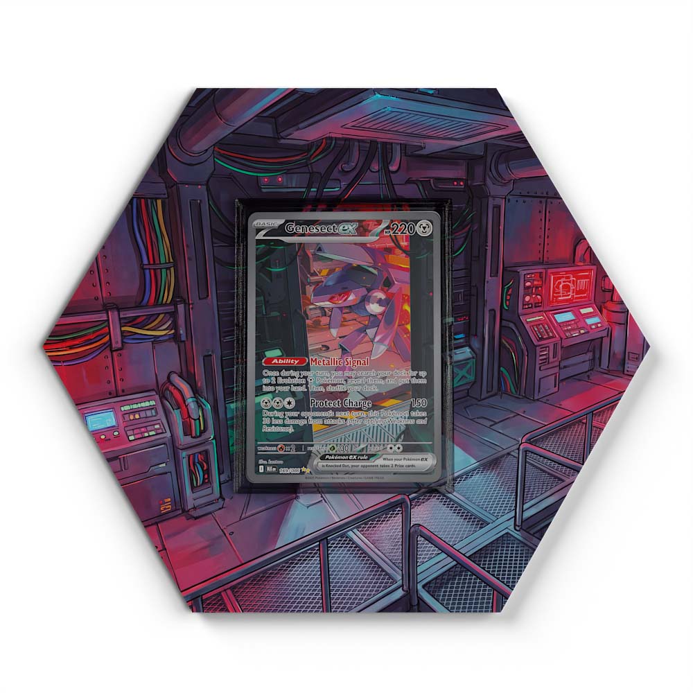 169/086 Genesect EX - Extended Artwork Pokemon Card Display