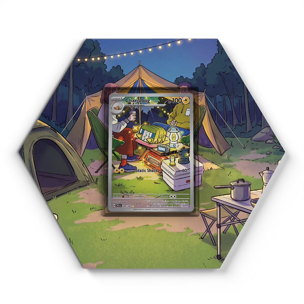 169/162 Charjabug - Extended Artwork Pokemon Card Display