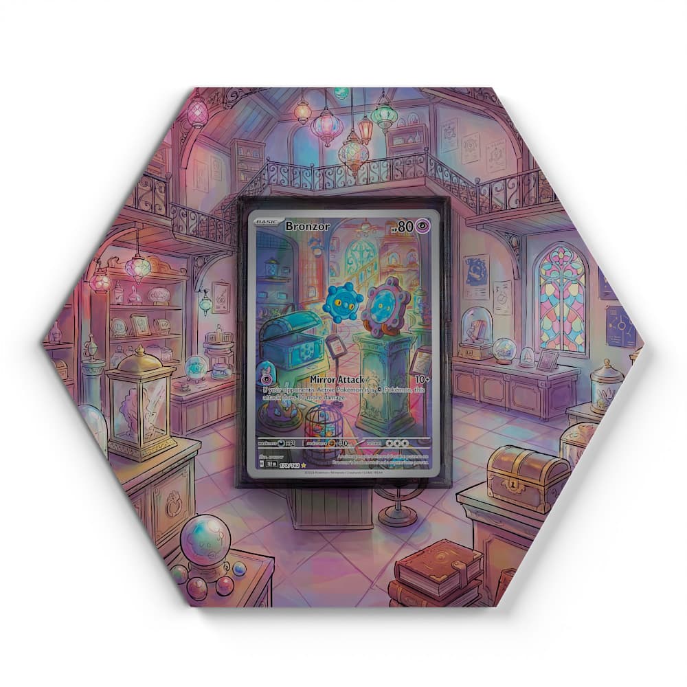170/162 Bronzor - Extended Artwork Pokemon Card Display