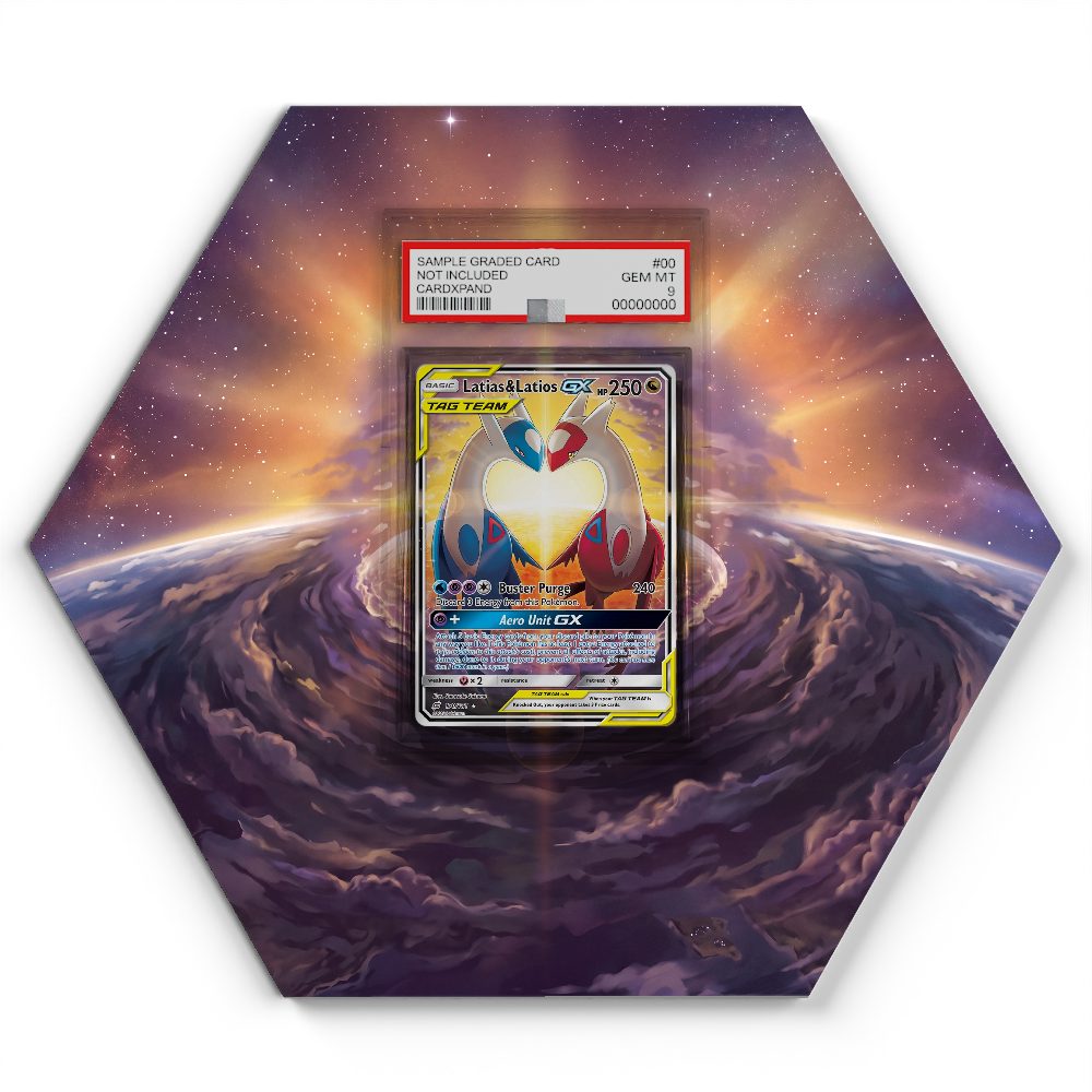 170/181 Latias & Latios GX - Extended Artwork Pokemon Card Display