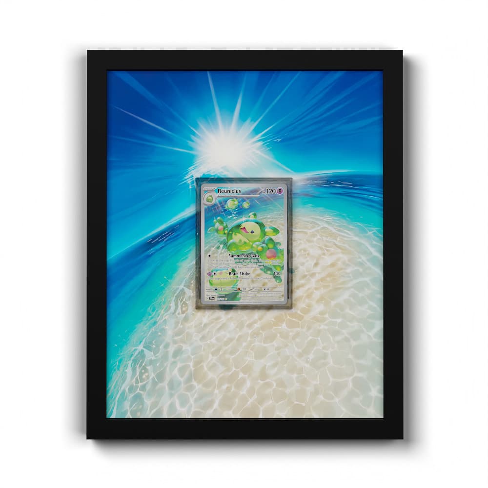171 Reuniclus - Extended Artwork Framed Pokemon Card Display