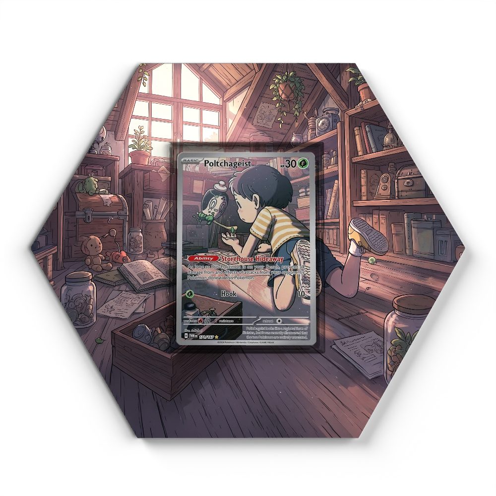 171/167 Poltchageist - Extended Artwork Pokemon Card Display
