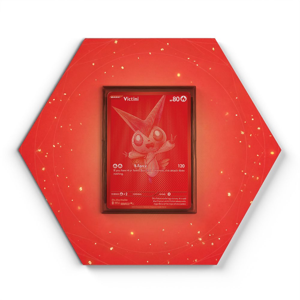 172/086 Victini - Extended Artwork Pokemon Card Display
