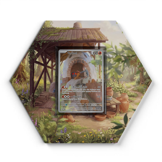 172/167 Torkoal - Extended Artwork Pokemon Card Display