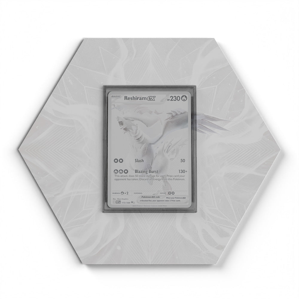 173/086 Reshiram EX - Extended Artwork Pokemon Card Display