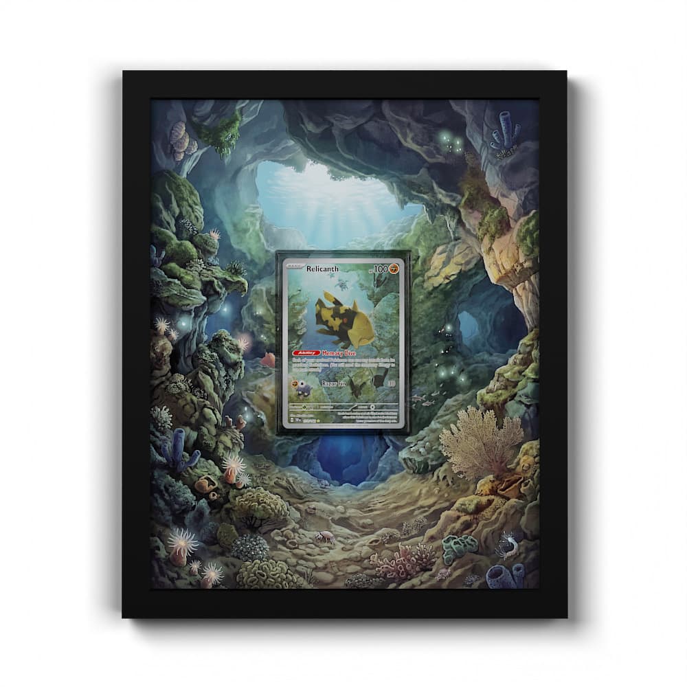 173 Relicanth - Extended Artwork Framed Pokemon Card Display