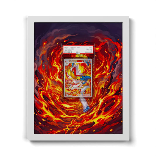 173/167 Infernape - Extended Artwork Framed Pokemon Card Display
