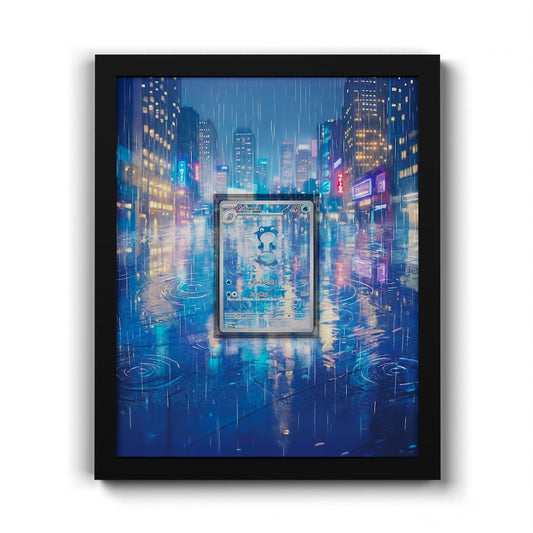 176 Poliwhirl - Extended Artwork Framed Pokemon Card Display